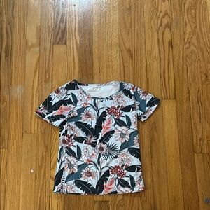 Floral Short Sleeve Top